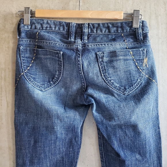 Marciano / Blue Denim Jeans with Gold Accents / Size 24 - Picture 5 of 6